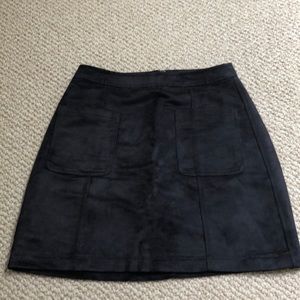 Navy Blue High Wasted Skirt